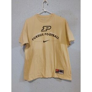 Cool Nike Team‎ Purdue Football Tshirt Great Clean Shape Size Medium Dbl Sided